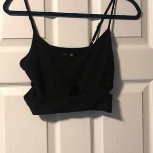 Bershka crop top with cutout detail NWOT